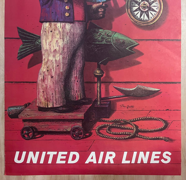 c.1960 New England United Air Lines Stan Galli