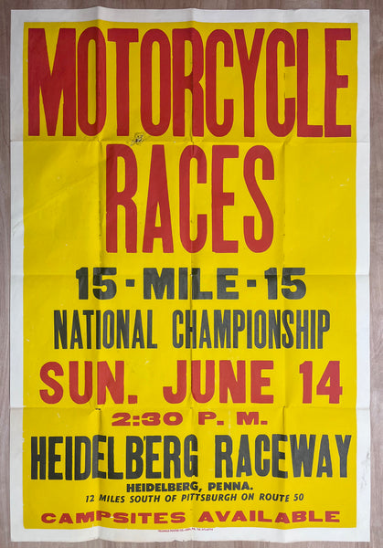 1959 Heidelberg Raceway 15 Mile National Championship Motorcycle Race