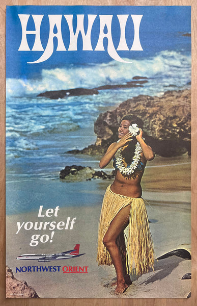 1974 Hawaii Let Yourself Go! Northwest Orient Airlines