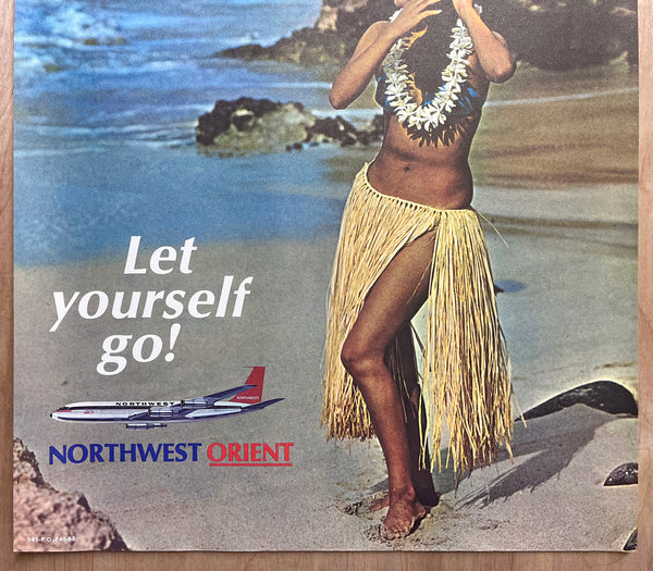 1974 Hawaii Let Yourself Go! Northwest Orient Airlines