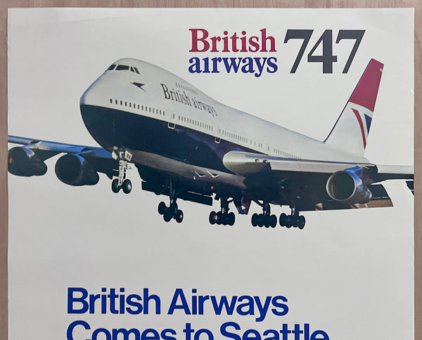 1980 British Airways Seattle to London Non-Stop 747 Service Launch