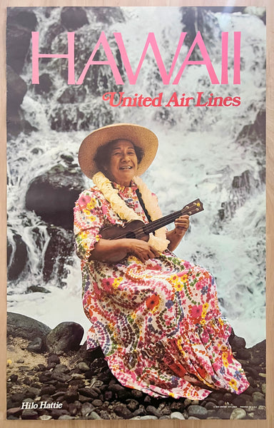 1972 Hawaii United Air Lines Airlines Hilo Hattie Ukelele