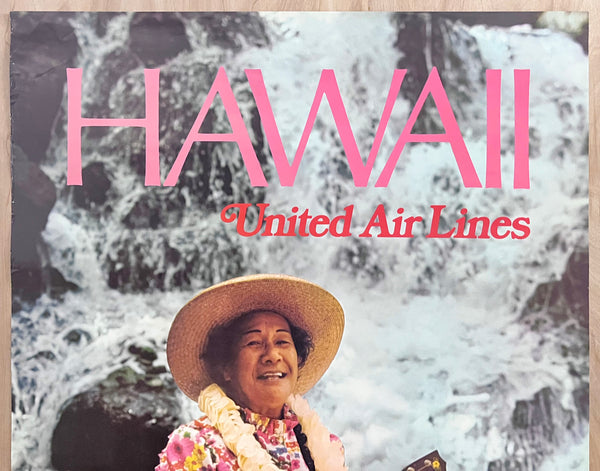 1972 Hawaii United Air Lines Airlines Hilo Hattie Ukelele
