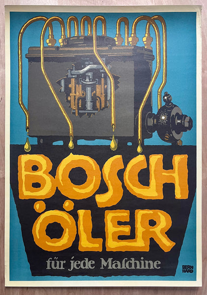 Bosch Advertising Poster Group by Lucian Bernhard Official Reissues