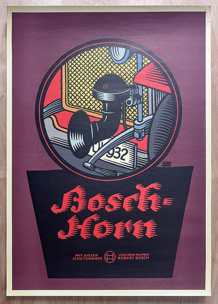 Bosch Advertising Poster Group by Lucian Bernhard Official Reissues