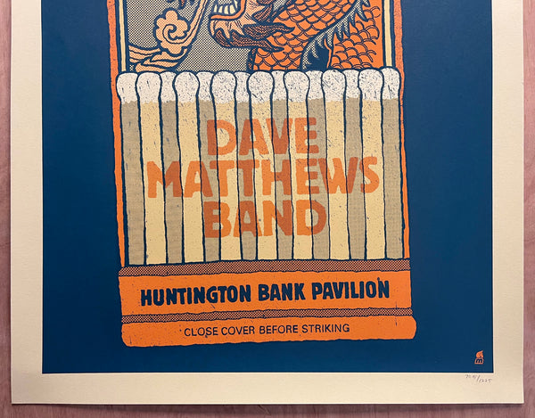 2018 Dave Matthews Band Chicago Illinois 06/29/2018 Screenprint #705/1225