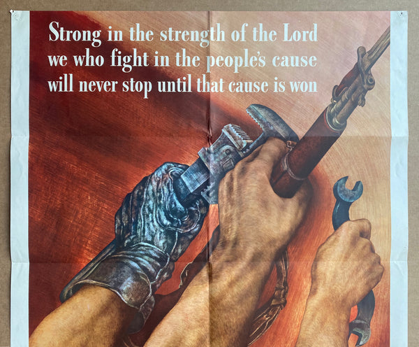 1942 Strong In The Strength Of The Lord by David Stone Martin WWII