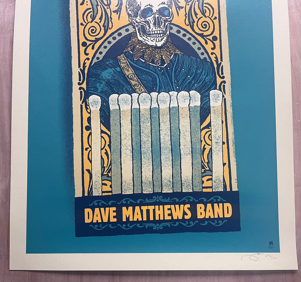 2018 Dave Matthews Band Raleigh 07/20/2018 Signed Numbered #692/700 DMB