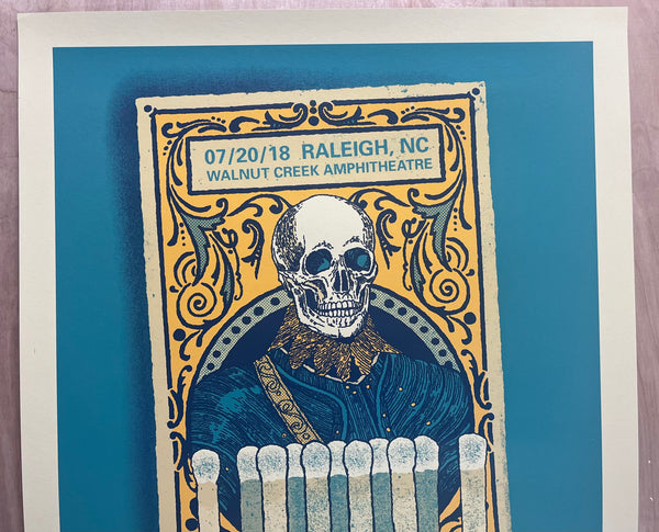 2018 Dave Matthews Band Raleigh 07/20/2018 Signed Numbered #692/700 DMB