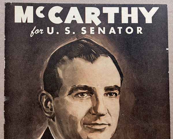 1946 Joseph McCarthy Republican Candidate for U.S. Senator Campaign
