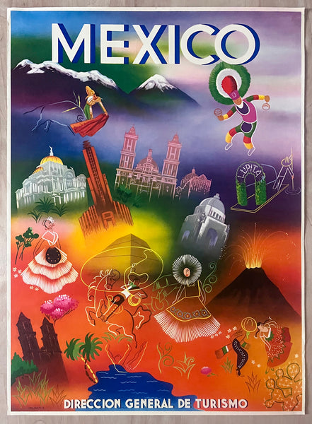 c.1950 Mexico Cultural Icons Mexican Travel Mid-Century