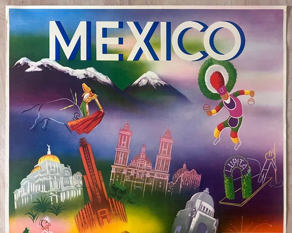 c.1950 Mexico Cultural Icons Mexican Travel Mid-Century