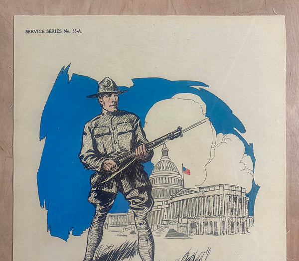 c.1920 The Defender Service Series 55A World War 1 Harry S. Mueller