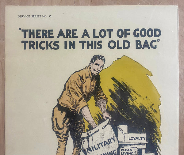 c.1920 There Are A Lot Of Good Tricks In This Old Bag Service Series 55 Harry S. Mueller