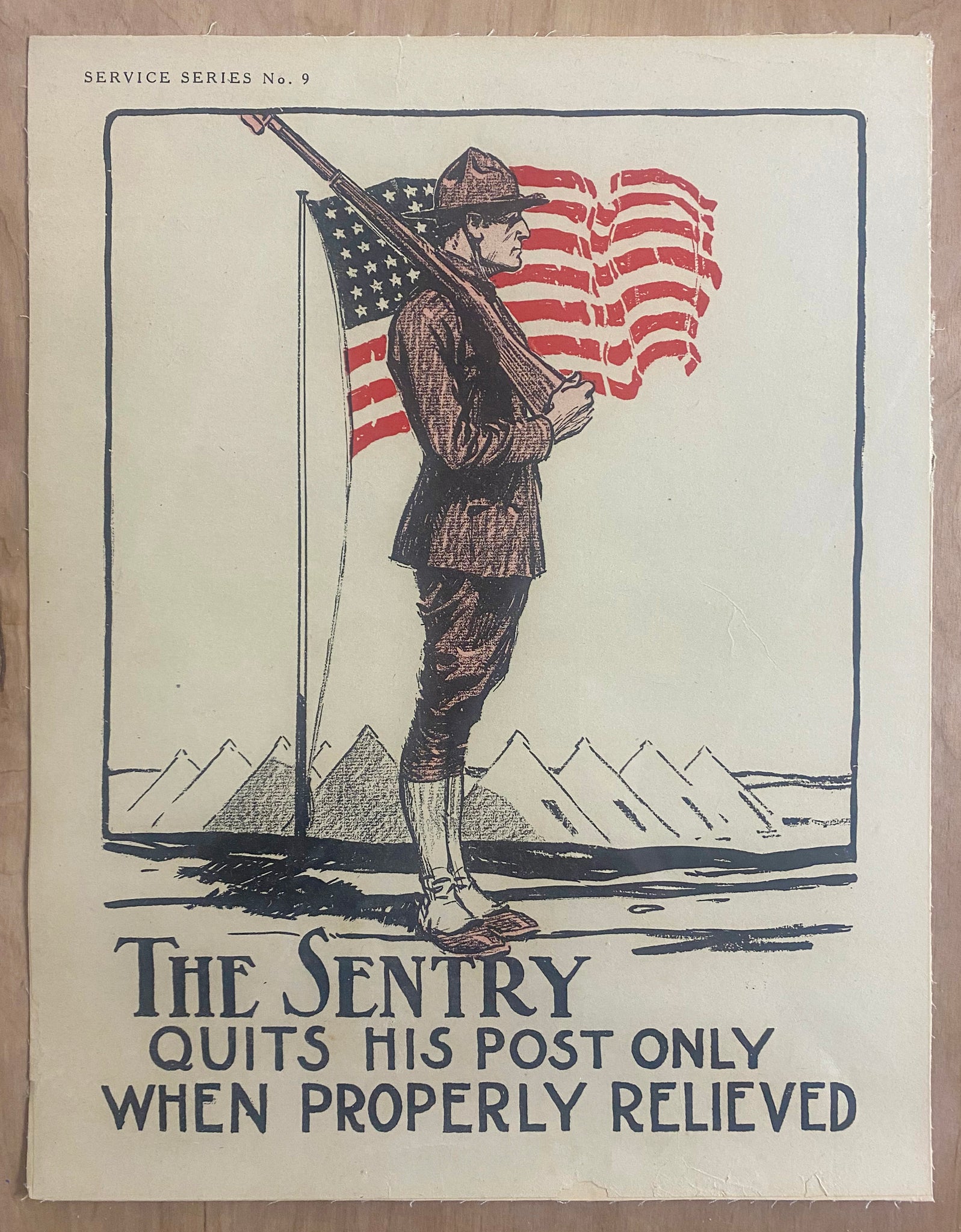 c.1920 The Sentry Quits His Post Only When Properly Relieved Service Series No 9