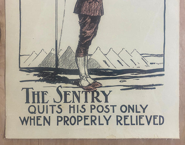 c.1920 The Sentry Quits His Post Only When Properly Relieved Service Series No 9
