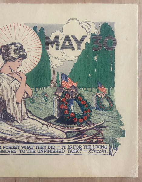 c.1920 The World Will Never Forget What They Did Service Series Memorial Day Harry S. Mueller