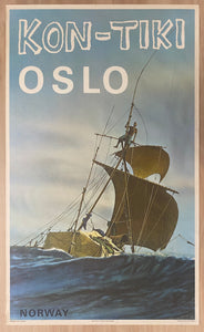 1972 Kon-Tiki Oslo Norway Travel Norwegian State Railways Thor Heyerdahl