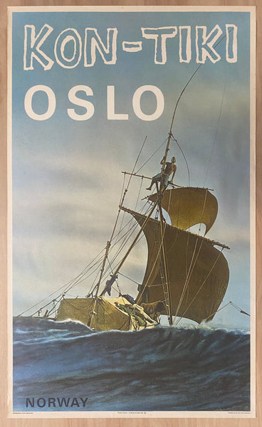 1972 Kon-Tiki Oslo Norway Travel Norwegian State Railways Thor Heyerdahl