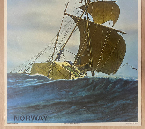 1972 Kon-Tiki Oslo Norway Travel Norwegian State Railways Thor Heyerdahl