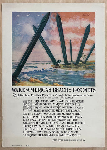 1942 Wake Island America’s Beach of Bayonets Vic Guinnell WWII Marine Corps