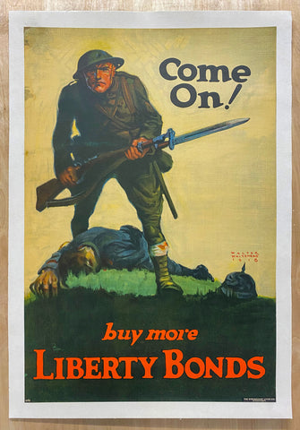 1918 Come On! Buy More Liberty Bonds by Walter Whitehead WWI