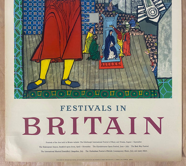 1955 Festivals in Britain British Holidays and Travel Association United Kingdom