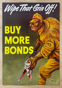 1943 Wipe That Grin Off Buy More Bonds William Gropper Abbott Laboratories WWII