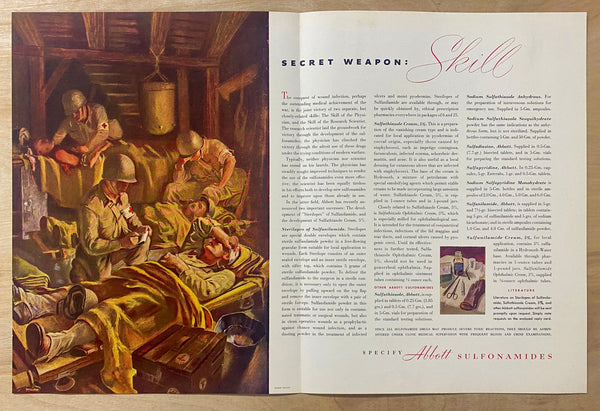 1943 This Is Our Own, Our Native Land Abbott Laboratories Adolph Dehn WWII