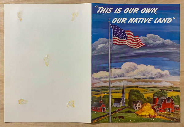 1943 This Is Our Own, Our Native Land Abbott Laboratories Adolph Dehn WWII