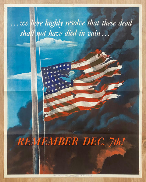 1942 Remember December 7th by Allen Saalburg Pearl Harbor WWII
