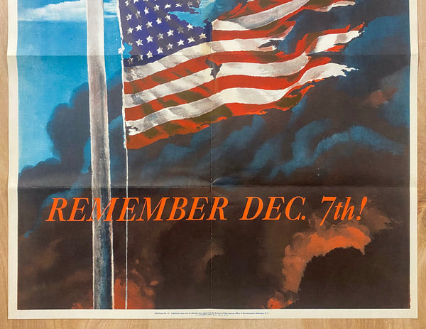 1942 Remember December 7th by Allen Saalburg Pearl Harbor WWII