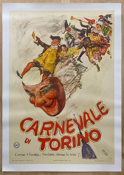 1949 Carnevale di Torino Turin Italy Italian Travel Massimo Quaglino ENIT