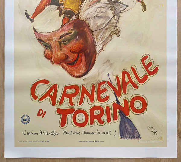1949 Carnevale di Torino Turin Italy Italian Travel Massimo Quaglino ENIT