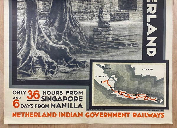 1924 Come To Java The Wonderland Netherland Indian Government Railway