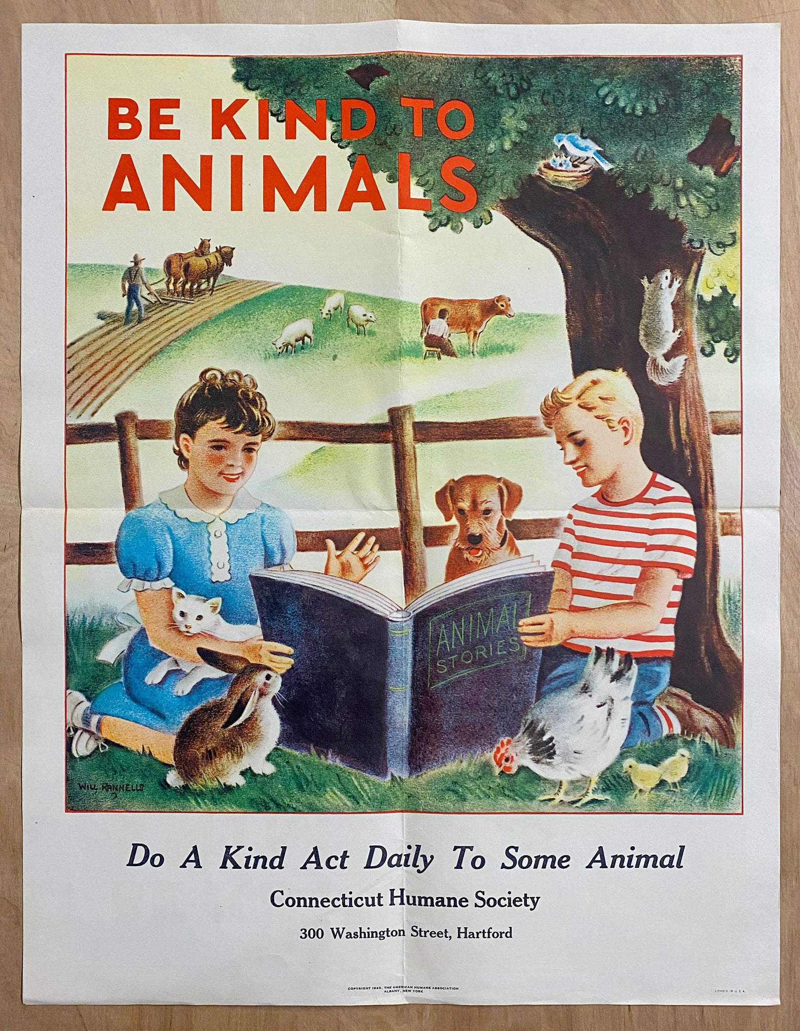 1949 Be Kind To Animals Humane Society Will Rannells