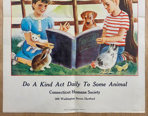 1949 Be Kind To Animals Humane Society Will Rannells