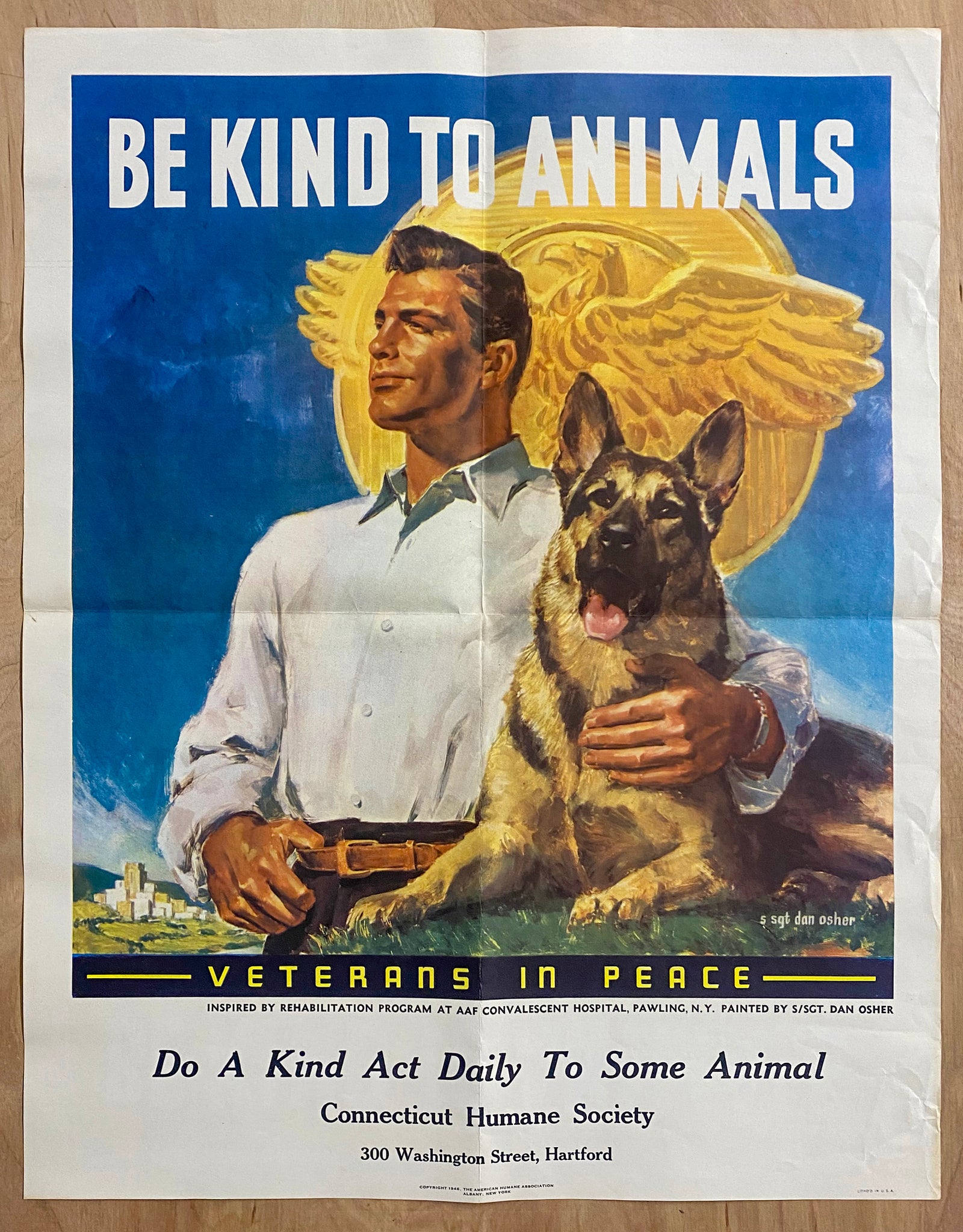 1946 Veterans In Peace Humane Society Dan Osher Army Rehab Service Dogs