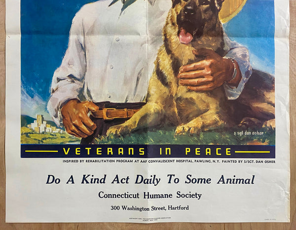1946 Veterans In Peace Humane Society Dan Osher Army Rehab Service Dogs