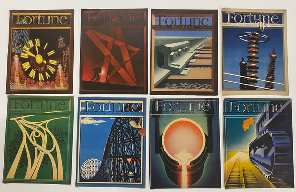 1932-1941 FORTUNE Magazine Cover Only Lot of 81 Vintage Original