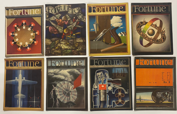 1932-1941 FORTUNE Magazine Cover Only Lot of 81 Vintage Original