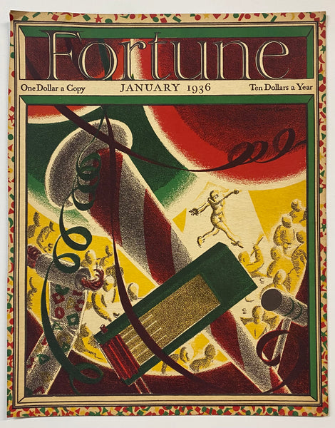 1932-1941 FORTUNE Magazine Cover Only Lot of 81 Vintage Original