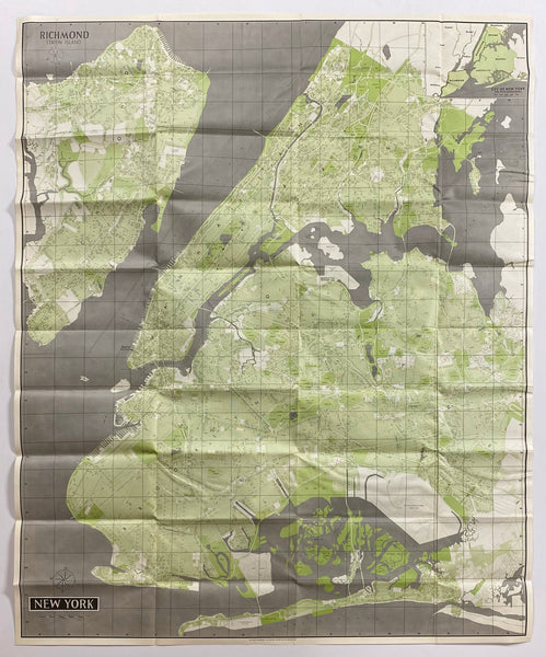 1963 New York City Pictorial Map Hermann Bollmann Pictorial Maps Inc.