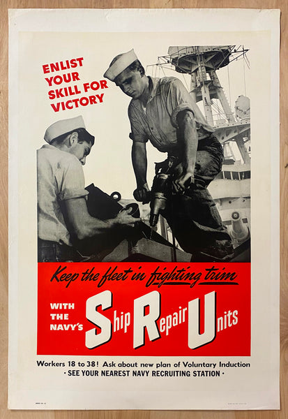 1943 Keep The Fleet In Fighting Trim With The Navy’s Ship Repair Units WWII