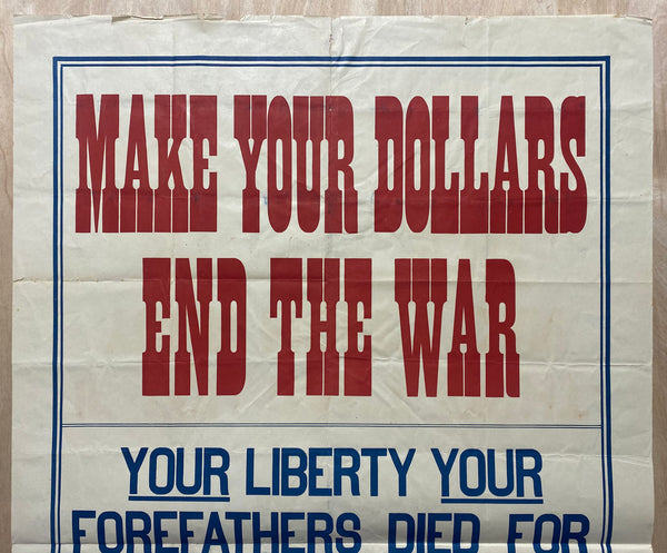 1917 Make Your Dollars End The War Liberty Bond Uncle Sam WWI