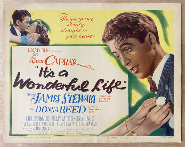 1946 It's a Wonderful Life Lobby Card Complete Set First Release Christmas