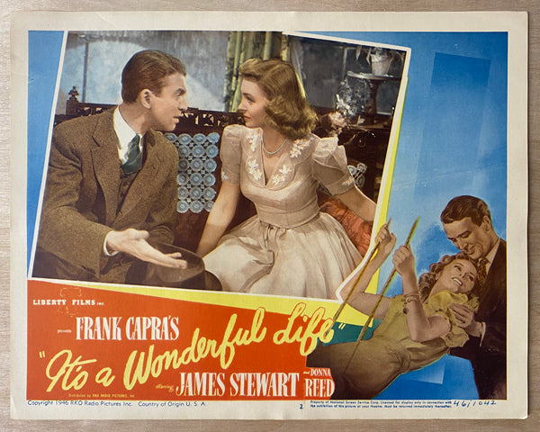 1946 It's a Wonderful Life Lobby Card Complete Set First Release Christmas