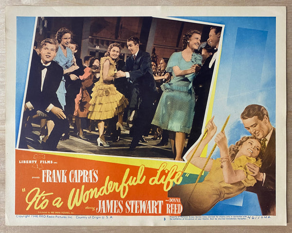 1946 It's a Wonderful Life Lobby Card Complete Set First Release Christmas