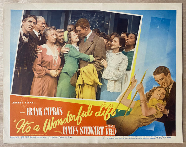 1946 It's a Wonderful Life Lobby Card Complete Set First Release Christmas