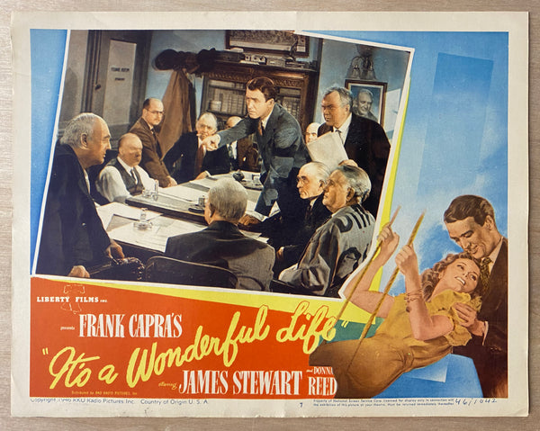1946 It's a Wonderful Life Lobby Card Complete Set First Release Christmas